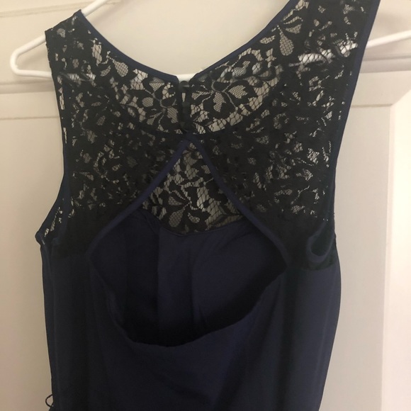 Navy and black lace GUESS dress size 4 - Picture 4 of 5